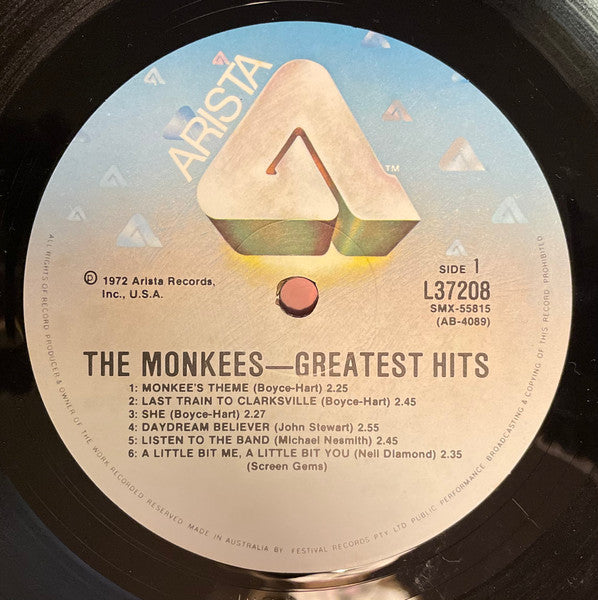 The Monkees – The Monkees Greatest Hits LP vinyl record, image 3 of 4