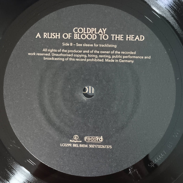 Coldplay – A Rush Of Blood To The Head LP vinyl record, image 9 of 10