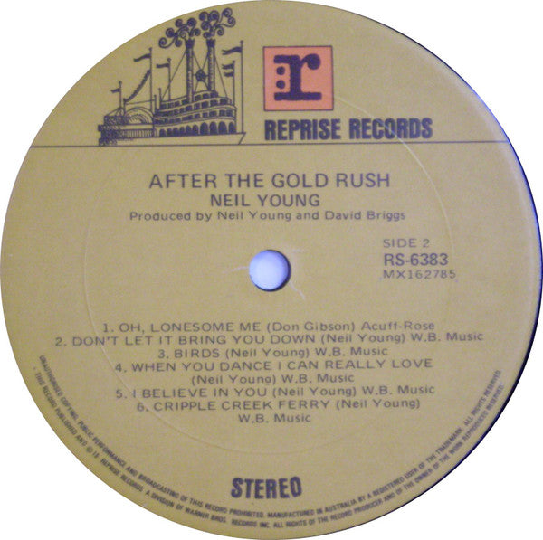 Neil Young – After The Gold Rush LP vinyl record, image 4 of 4