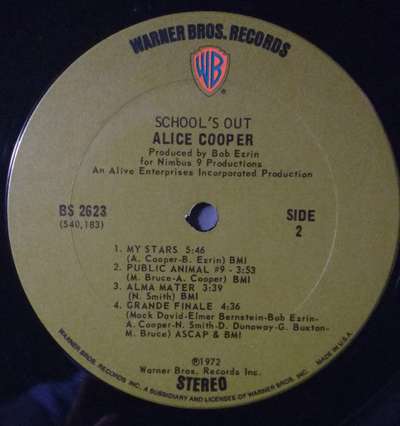 Alice Cooper – School's Out LP vinyl record, image 5 of 6