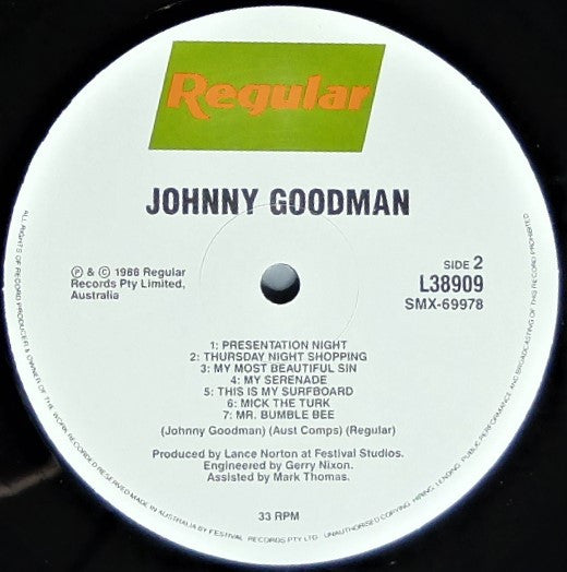 Johnny Goodman – Johnny Goodman LP vinyl record, image 3 of 6