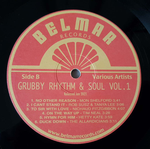 Various – Belmar Records Presents Grubby Rhythm & Soul Vol. 1 LP vinyl record, image 4 of 4
