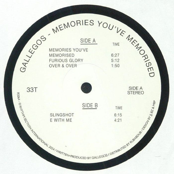 Gallegos – Memories You've Memorised