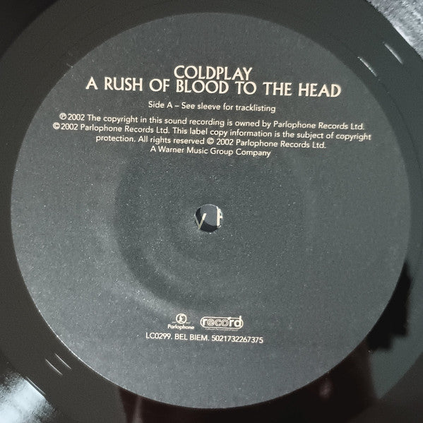 Coldplay – A Rush Of Blood To The Head LP vinyl record, image 8 of 10