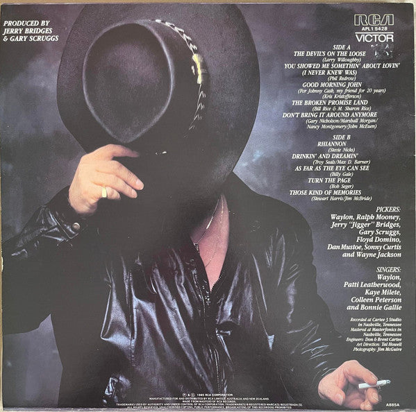 Waylon Jennings – Turn The Page LP vinyl record, image 2 of 4