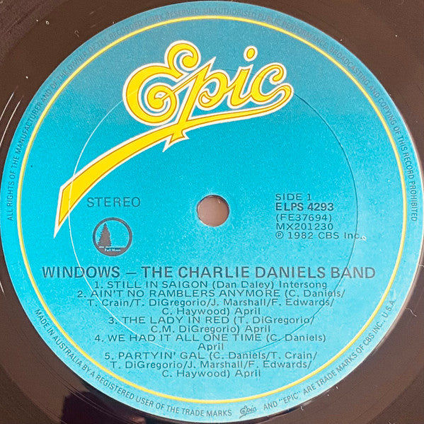 The Charlie Daniels Band – Windows LP vinyl record, image 3 of 7