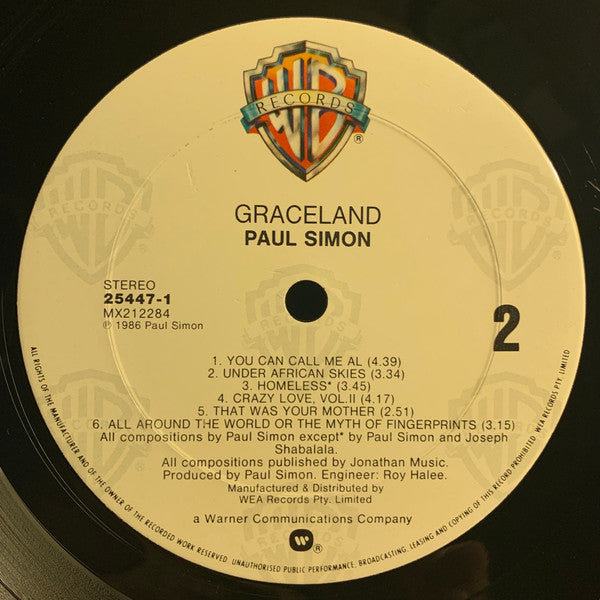 Paul Simon – Graceland LP vinyl record, image 6 of 6