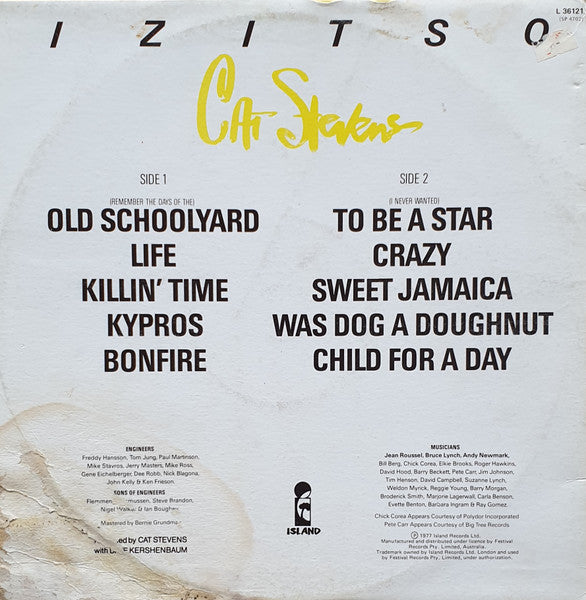 Cat Stevens – Izitso LP vinyl record, image 2 of 8