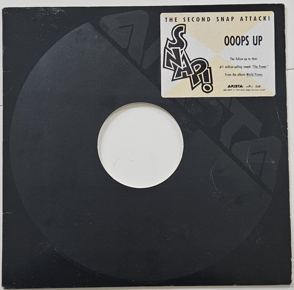 Snap! – Ooops Up / Believe The Hype 12" vinyl record, image 3 of 6