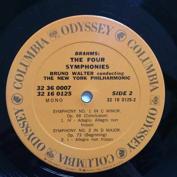 Johannes Brahms, Bruno Walter, New York Philharmonic – The Four Symphonies LP vinyl record, image 5 of 10