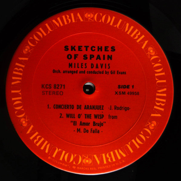 Miles Davis – Sketches Of Spain LP vinyl record, image 3 of 4