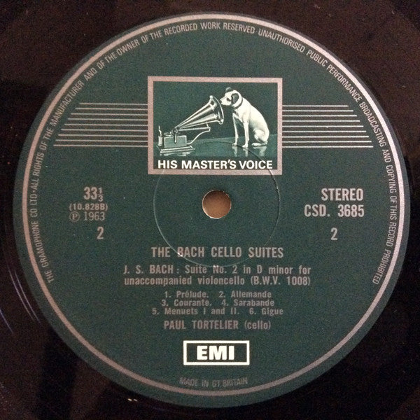 Johann Sebastian Bach, Paul Tortelier – The Cello Suites (3xLP) LP vinyl record, image 3 of 10