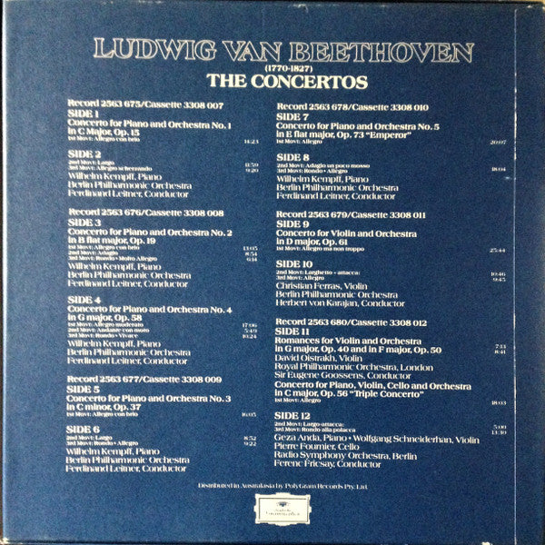 Ludwig van Beethoven – The Concertos LP vinyl record, image 2 of 10