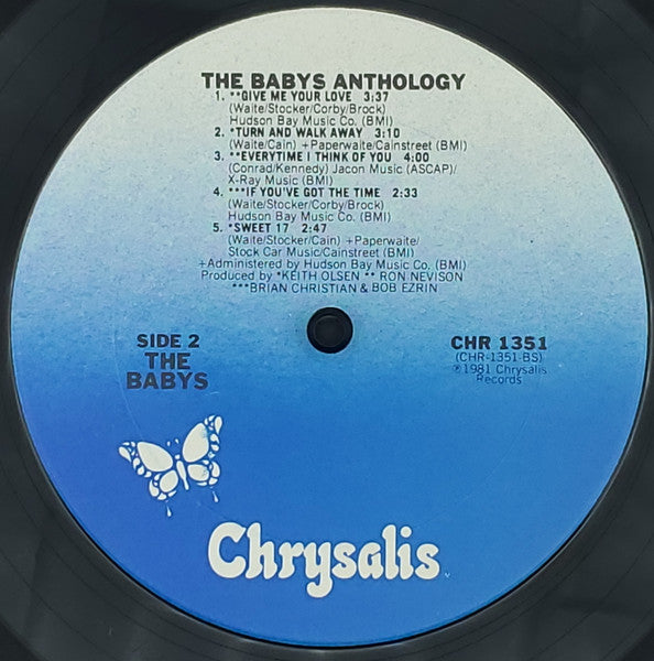 The Babys – Anthology LP vinyl record, image 4 of 4