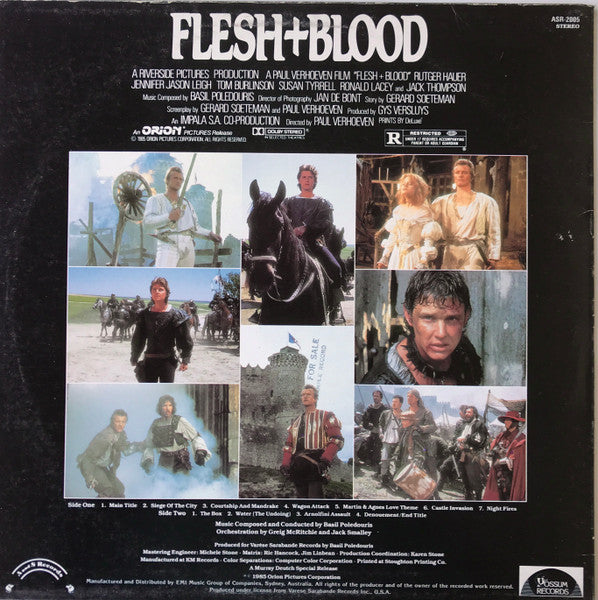 Basil Poledouris – Flesh+Blood (Original Motion Picture Soundtrack) LP vinyl record, image 2 of 4
