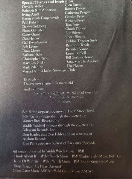 Stevie Nicks – Bella Donna LP vinyl record, image 8 of 9