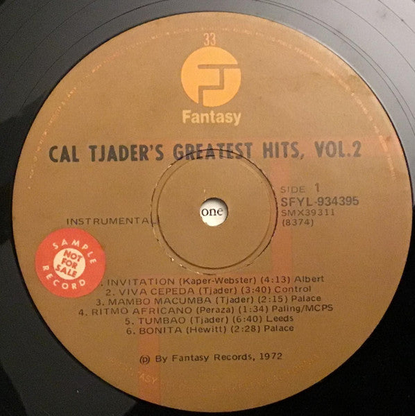 Cal Tjader – Greatest Hits Volume Two LP vinyl record, image 4 of 5