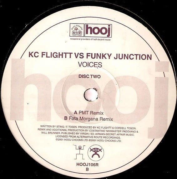 KC Flightt, Funky Junction – Voices 12" vinyl record, image 2 of 3