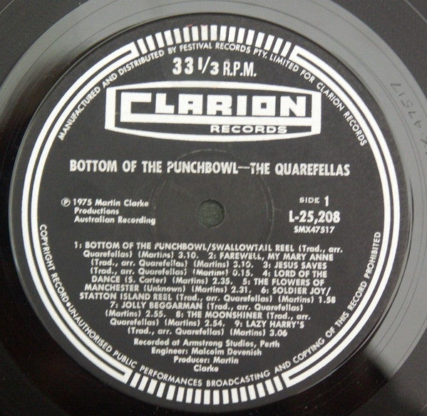 The Quarefellas – Bottom Of the Punchbowl LP vinyl record, image 3 of 3