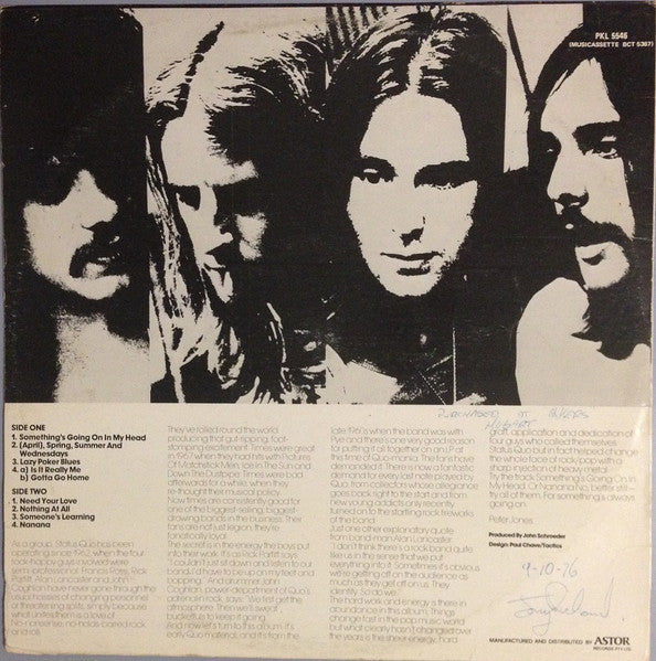 Status Quo – The Rest Of Status Quo LP vinyl record, image 2 of 4