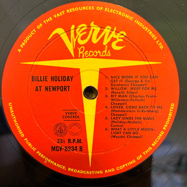 Ella Fitzgerald, Billie Holiday – At Newport LP vinyl record, image 4 of 4