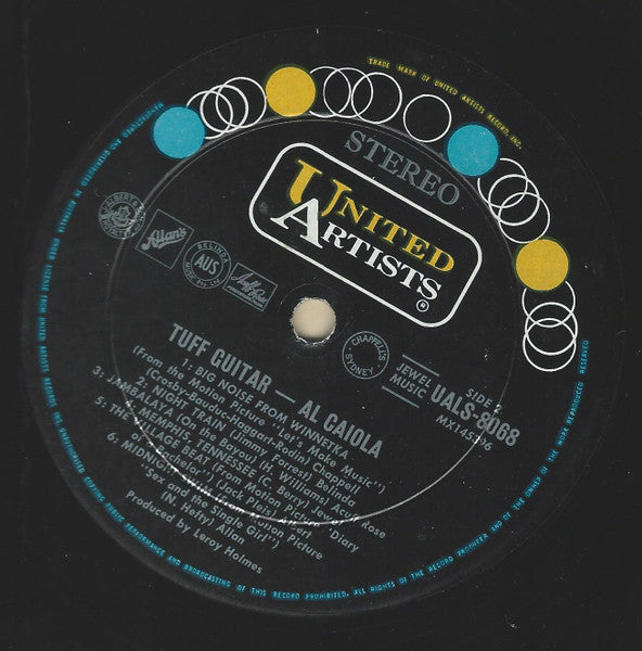 Al Caiola – Tuff Guitar LP vinyl record, image 4 of 4