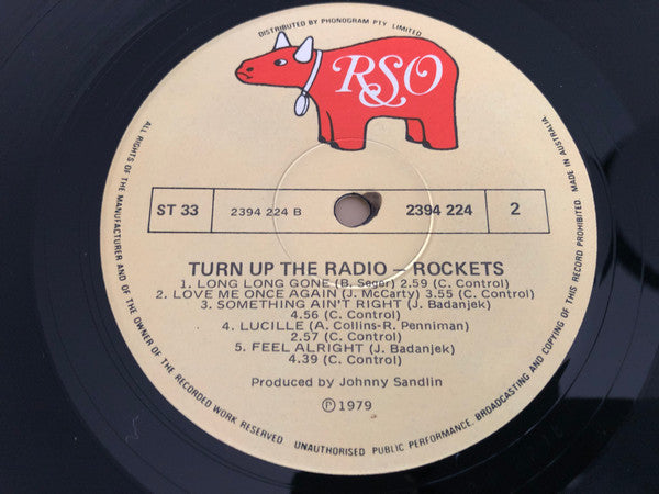 The Rockets – Turn Up The Radio LP vinyl record, image 4 of 4