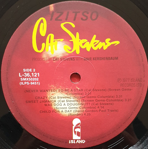 Cat Stevens – Izitso LP vinyl record, image 5 of 8