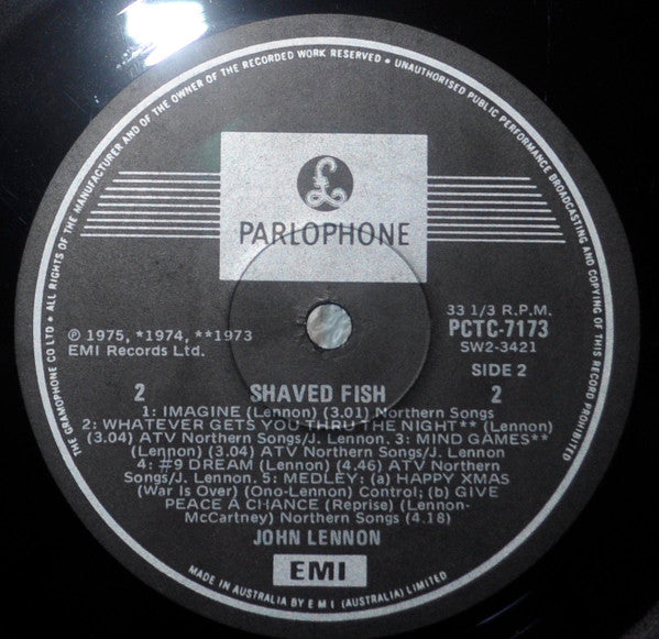 John Lennon, The Plastic Ono Band – Shaved Fish LP vinyl record, image 6 of 6
