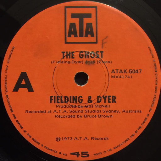 Fielding & Dyer – The Ghost 7" vinyl record, image 1 of 2