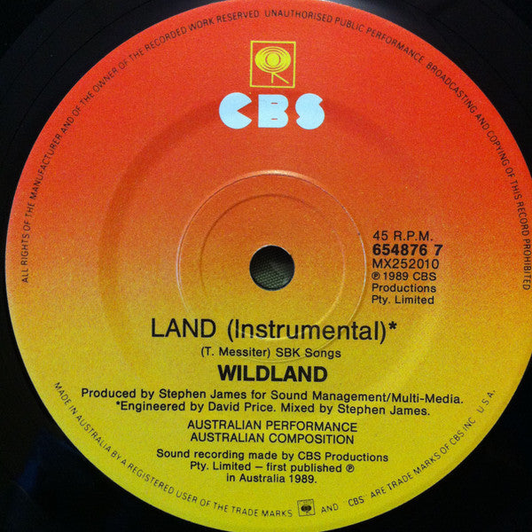 Wildland – One For Unity 7" vinyl record, image 4 of 4
