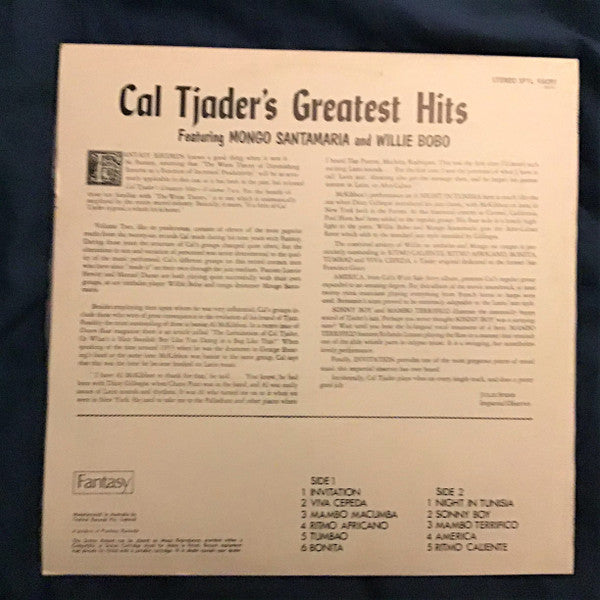 Cal Tjader – Greatest Hits Volume Two LP vinyl record, image 2 of 5