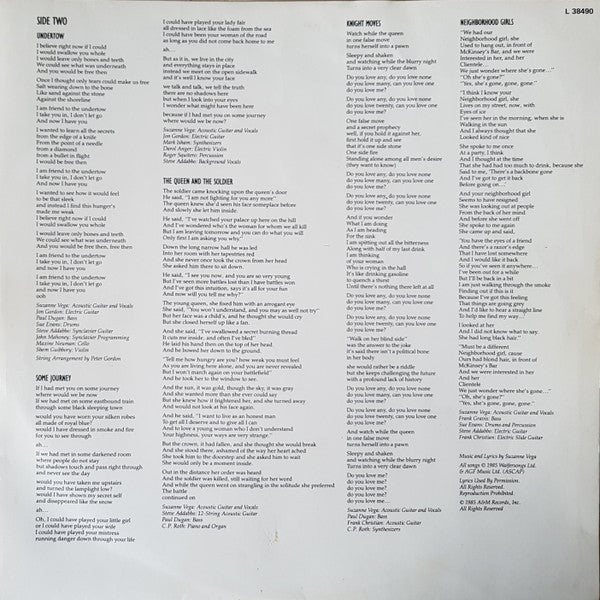 Suzanne Vega – Suzanne Vega LP vinyl record, image 6 of 6