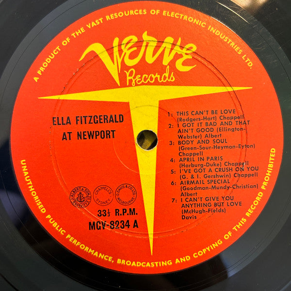 Ella Fitzgerald, Billie Holiday – At Newport LP vinyl record, image 3 of 4