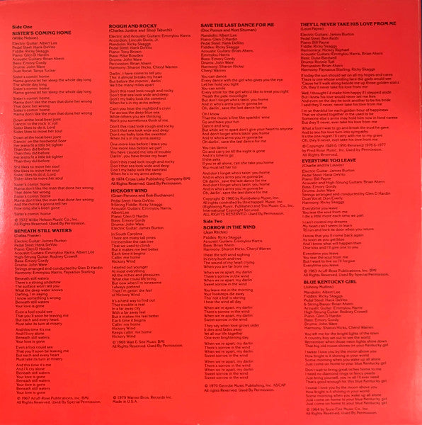 Emmylou Harris – Blue Kentucky Girl LP vinyl record, image 6 of 6