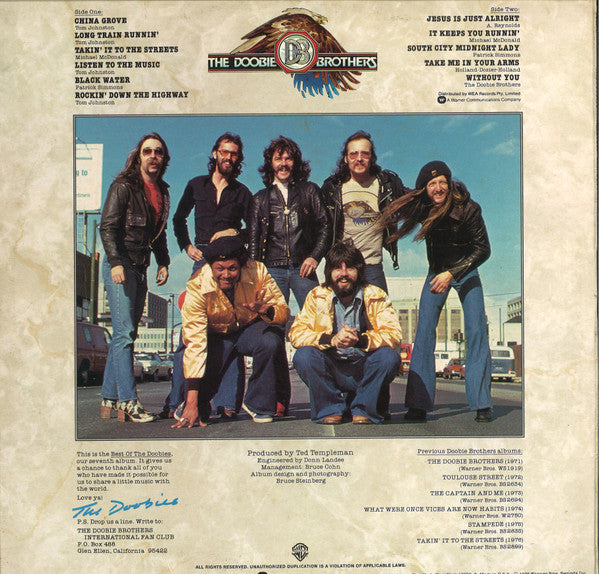 The Doobie Brothers – Best Of The Doobies LP vinyl record, image 2 of 4