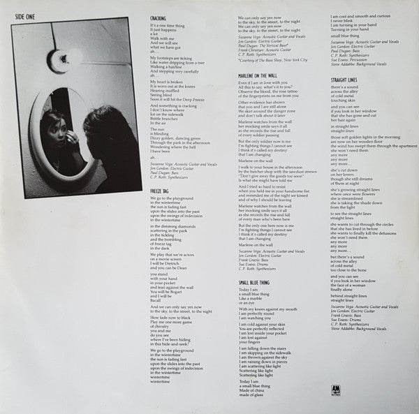Suzanne Vega – Suzanne Vega LP vinyl record, image 5 of 6