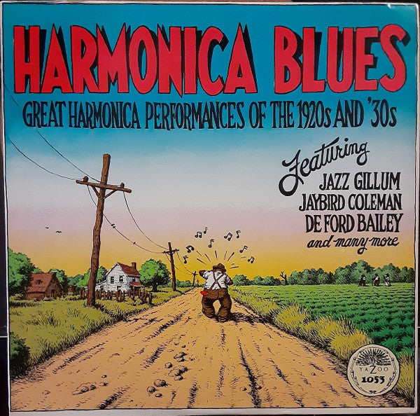 Various – Harmonica Blues: Great Harmonica Performances Of The 1920s And '30s LP vinyl record, image 1 of 4