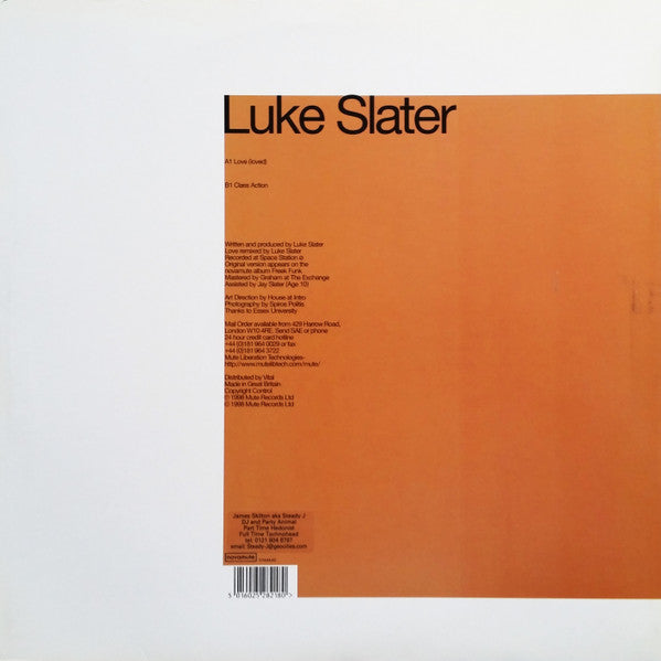 Luke Slater – Love (Loved) 12" vinyl record, image 2 of 4