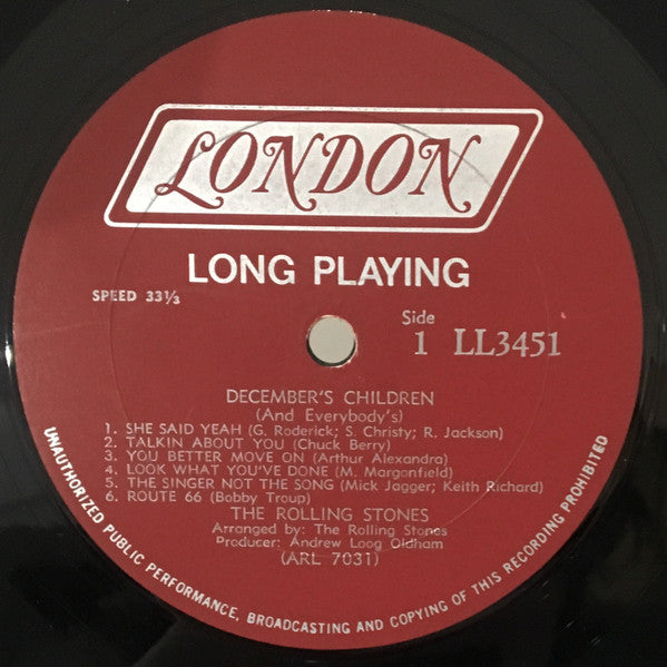 The Rolling Stones – December's Children (And Everybody's) LP vinyl record, image 3 of 7