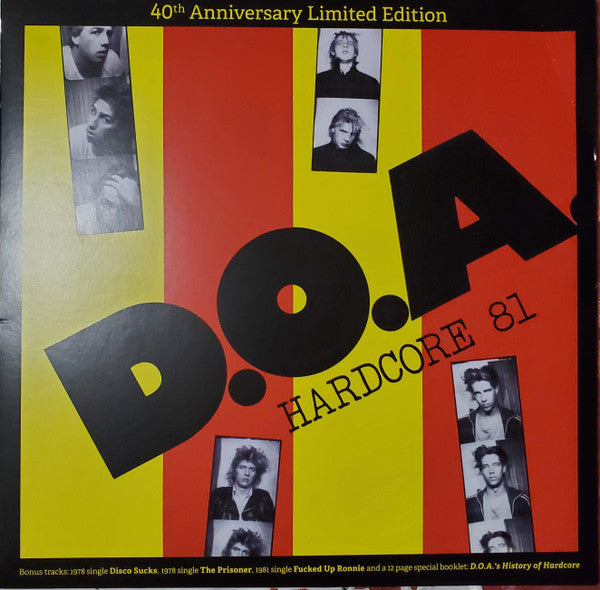 D.O.A. – Hardcore 81 LP vinyl record, image 1 of 5