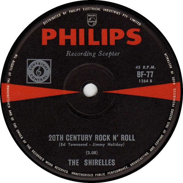 The Shirelles – Tonight You're Gonna Fall In Love With Me 7" vinyl record, image 2 of 2