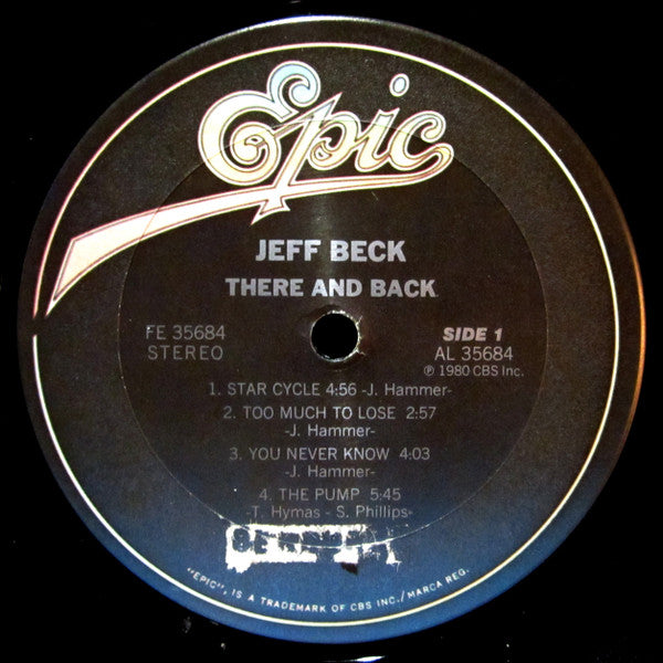 Jeff Beck – There & Back LP vinyl record, image 3 of 4