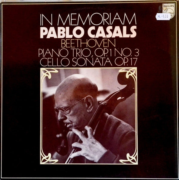 Ludwig van Beethoven, Pablo Casals, Sándor Végh, Mieczyslaw Horszowski – In Memoriam LP vinyl record, image 1 of 4