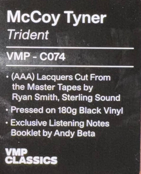 McCoy Tyner – Trident LP vinyl record, image 7 of 10