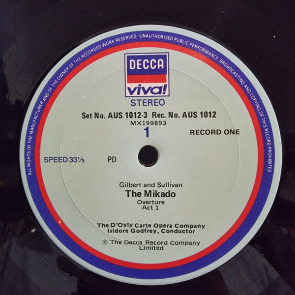 Gilbert & Sullivan, D'Oyly Carte Opera Company, Isidore Godfrey – The Mikado (2xLP) LP vinyl record, image 5 of 7