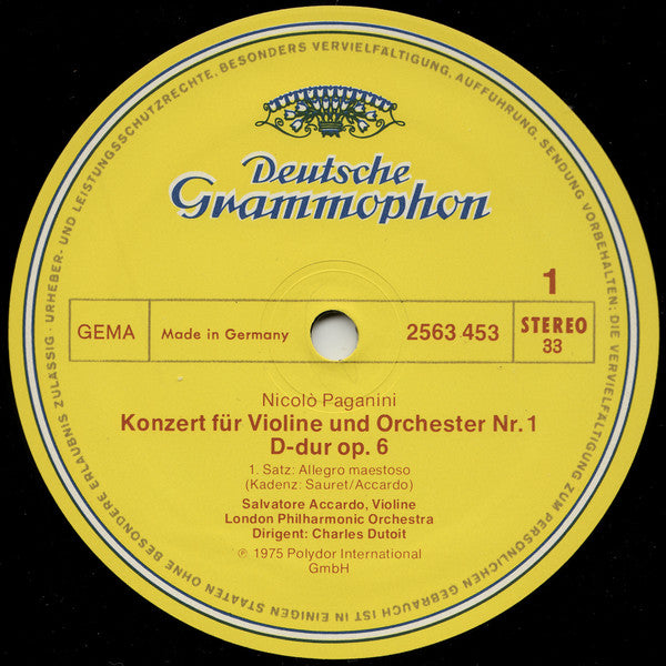 Niccolò Paganini, Salvatore Accardo, London Philharmonic Orchestra, Charles Dutoit – Die 6 Violinkonzerte (Konzerte Für Violine Und Orchester) (5xLP) LP vinyl record, image 7 of 10