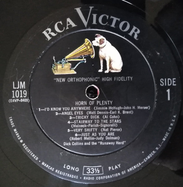 Dick Collins And The Runaway Herd – Horn Of Plenty LP vinyl record, image 5 of 8
