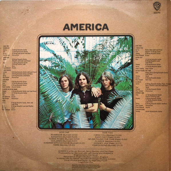 America – America LP vinyl record, image 2 of 4