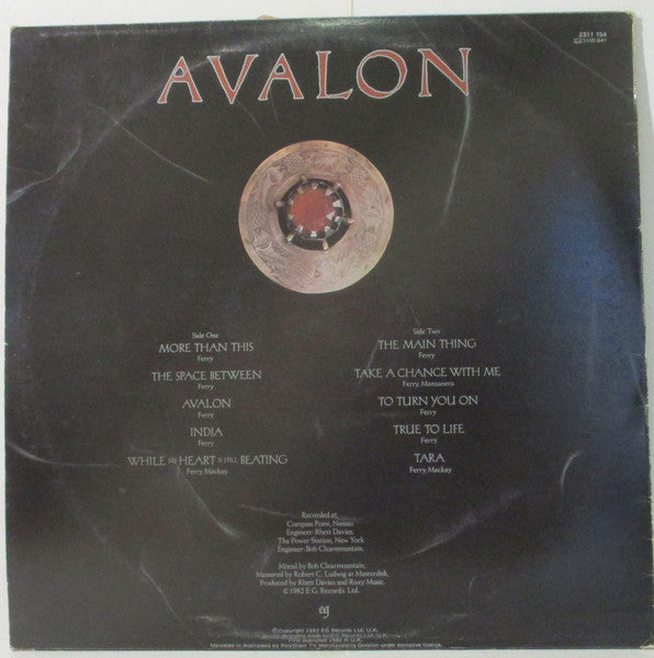 Roxy Music – Avalon LP vinyl record, image 2 of 6